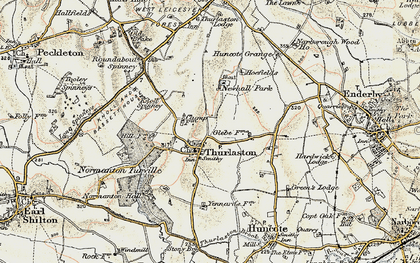 Old map of Alder Hall in 1901-1903
