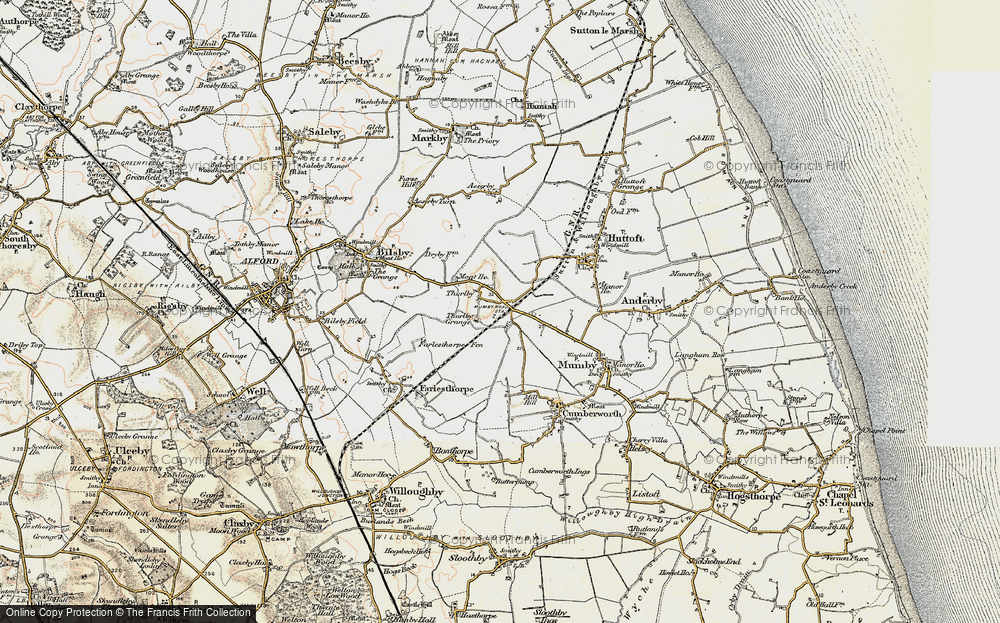 Old Map of Thurlby, 1902-1903 in 1902-1903