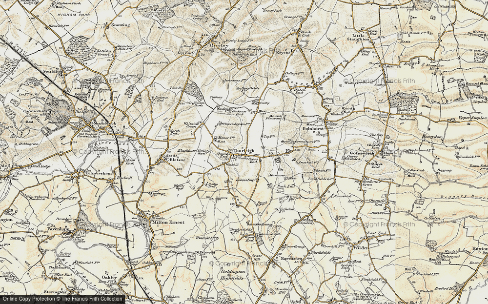 Old Map of Thurleigh, 1898-1901 in 1898-1901