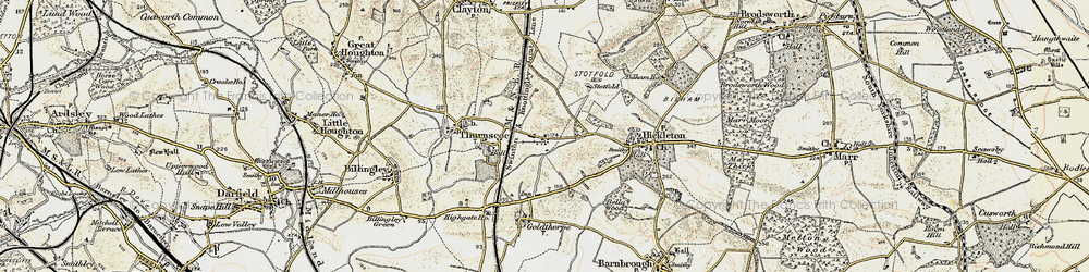 Old map of Thurnscoe East in 1903