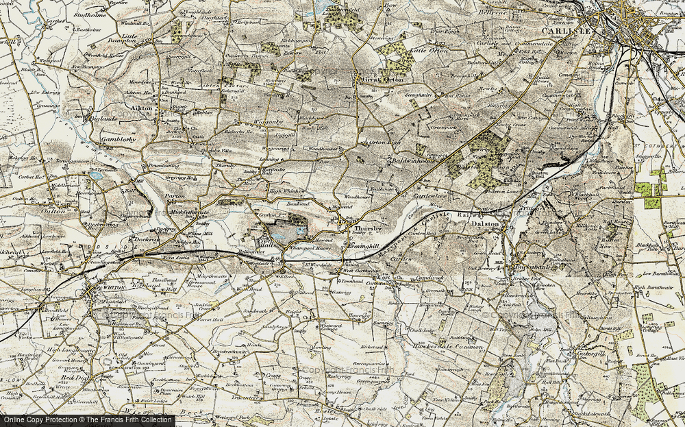 Old Map of Thursby, 1901-1904 in 1901-1904