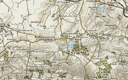 Old map of Thurstonfield Lough in 1901-1904