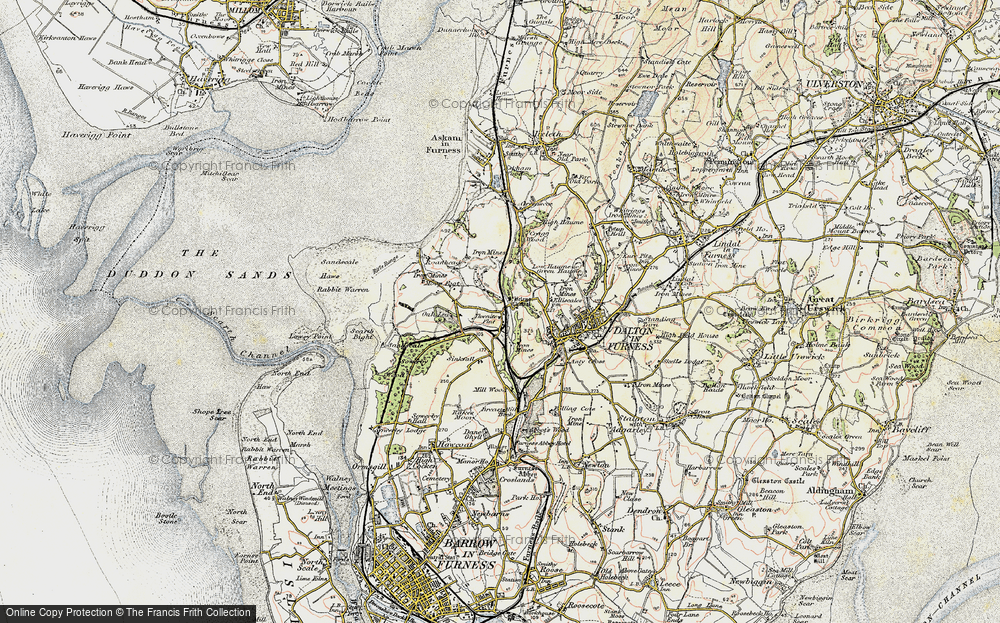 Old Map of Thwaite Flat, 1903-1904 in 1903-1904