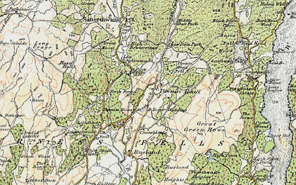 Old map of Thwaite Head in 1903-1904