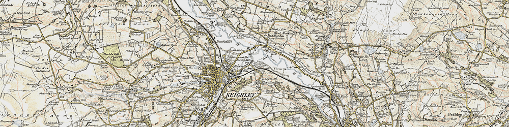 Old map of Thwaites in 1903-1904