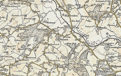 Old map of Birdsend in 1898-1900