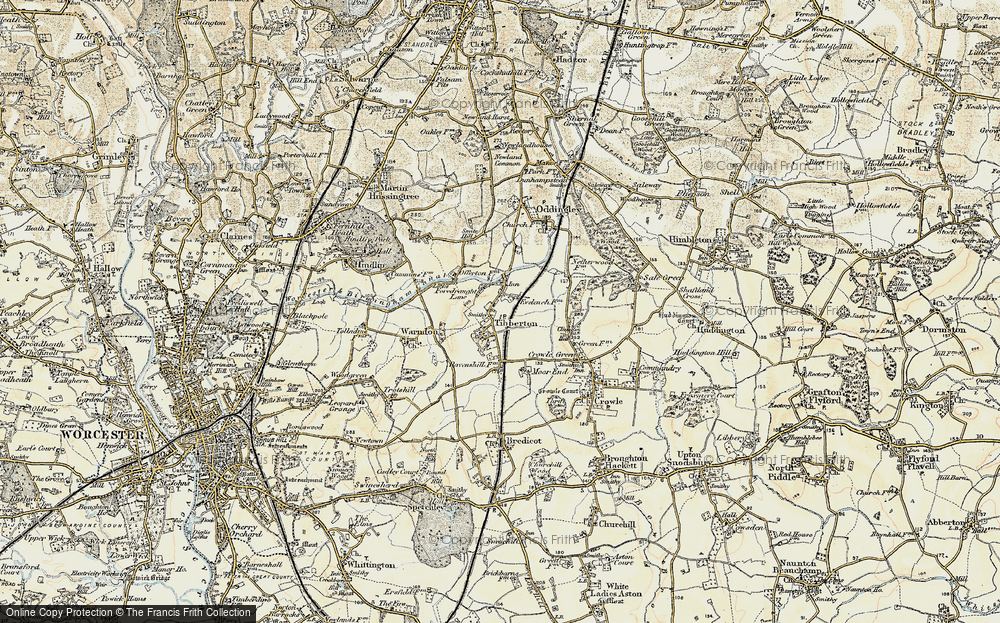 Old Map of Tibberton, 1899-1902 in 1899-1902