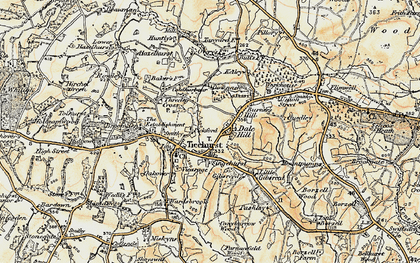 Old map of Ticehurst in 1898
