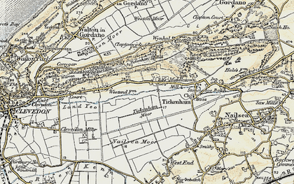 Old map of Tickenham in 1899