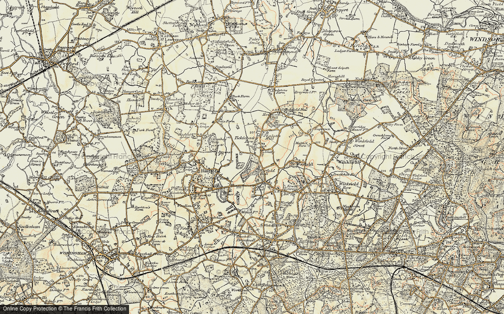 Old Map of Tickleback Row, 1897-1909 in 1897-1909