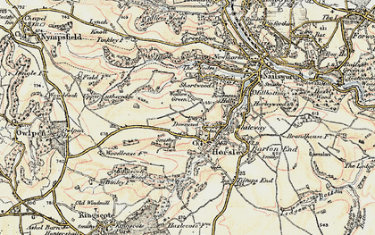 Old map of Tickmorend in 1898-1900