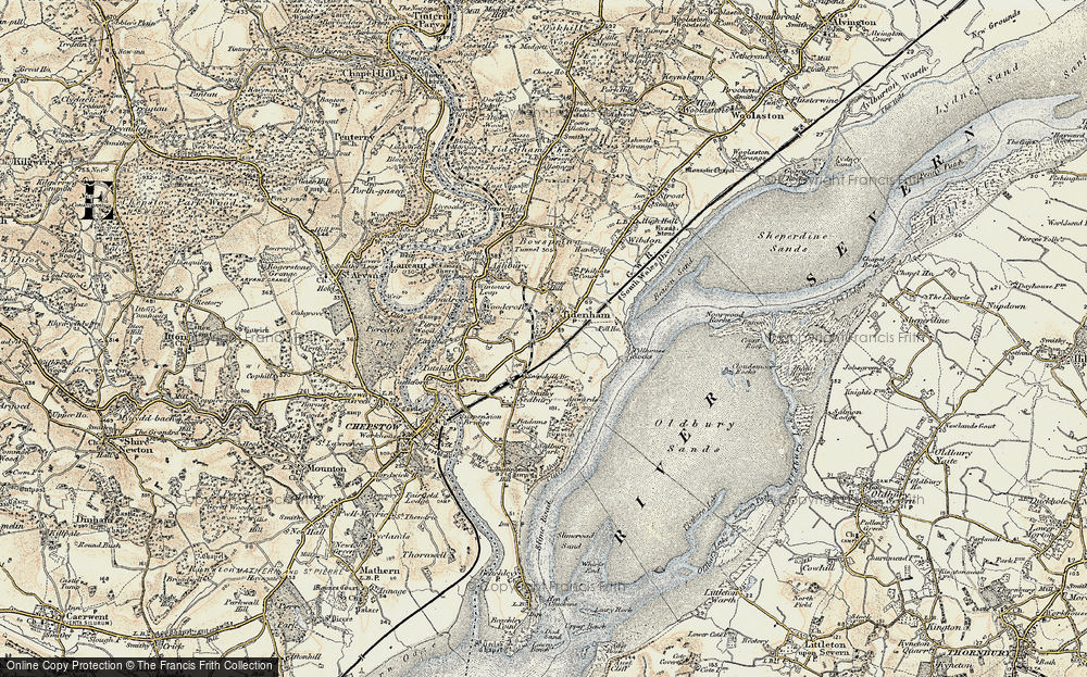 Old Map of Tidenham, 1899-1900 in 1899-1900