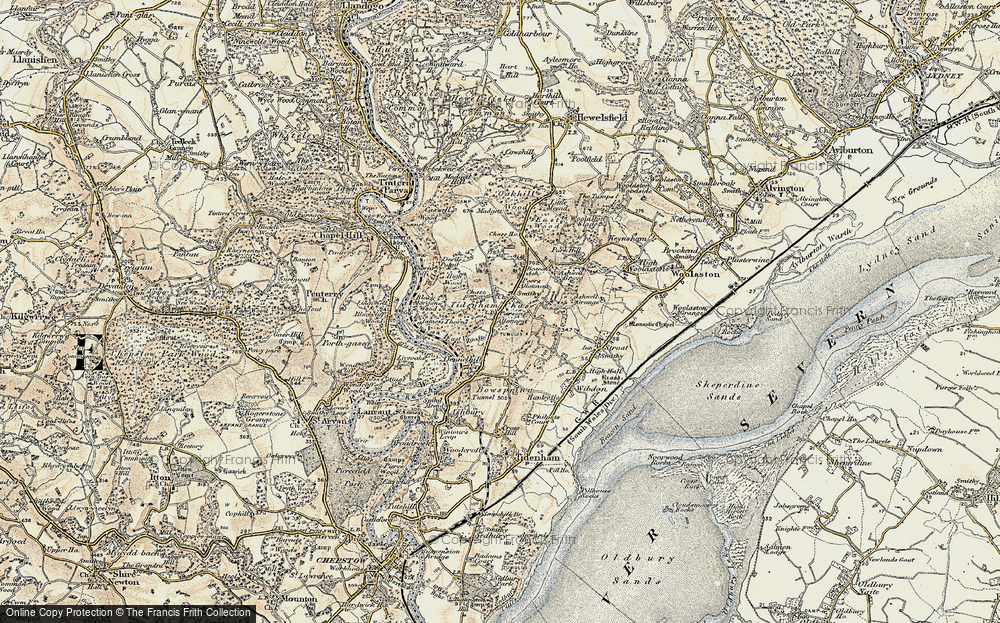 Old Map of Tidenham Chase, 1899-1900 in 1899-1900