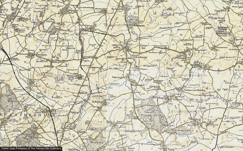 Old Map of Tidmington, 1899-1901 in 1899-1901