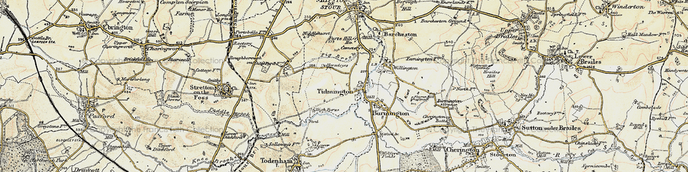 Old map of Tidmington in 1899-1901