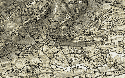 Old map of Tigerton in 1907-1908