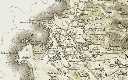 Old map of Tigh a' Ghearraidh in 1911