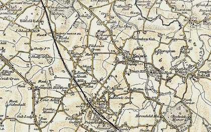 Old map of Tilehouse Green in 1901-1902