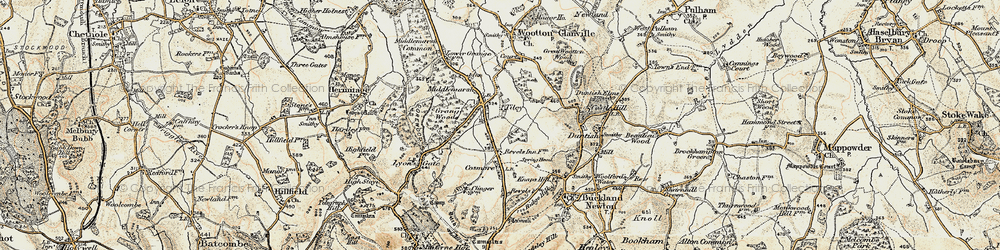Old map of Tiley in 1899
