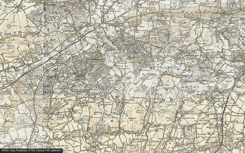 Old Map of Tilford, 1897-1909 in 1897-1909