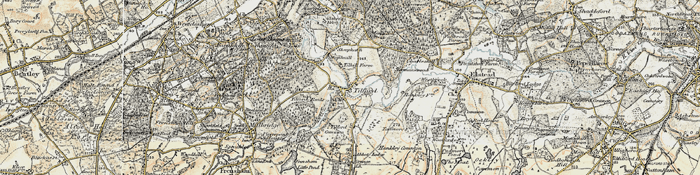 Old map of Tilhill Ho in 1897-1909
