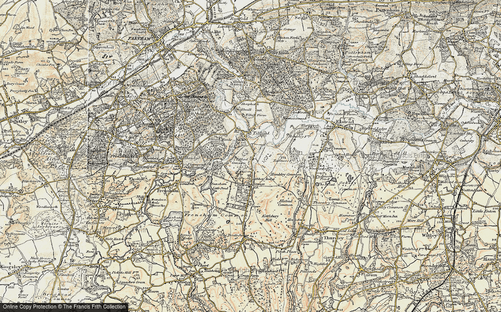 Old Map of Tilford Common, 1897-1909 in 1897-1909
