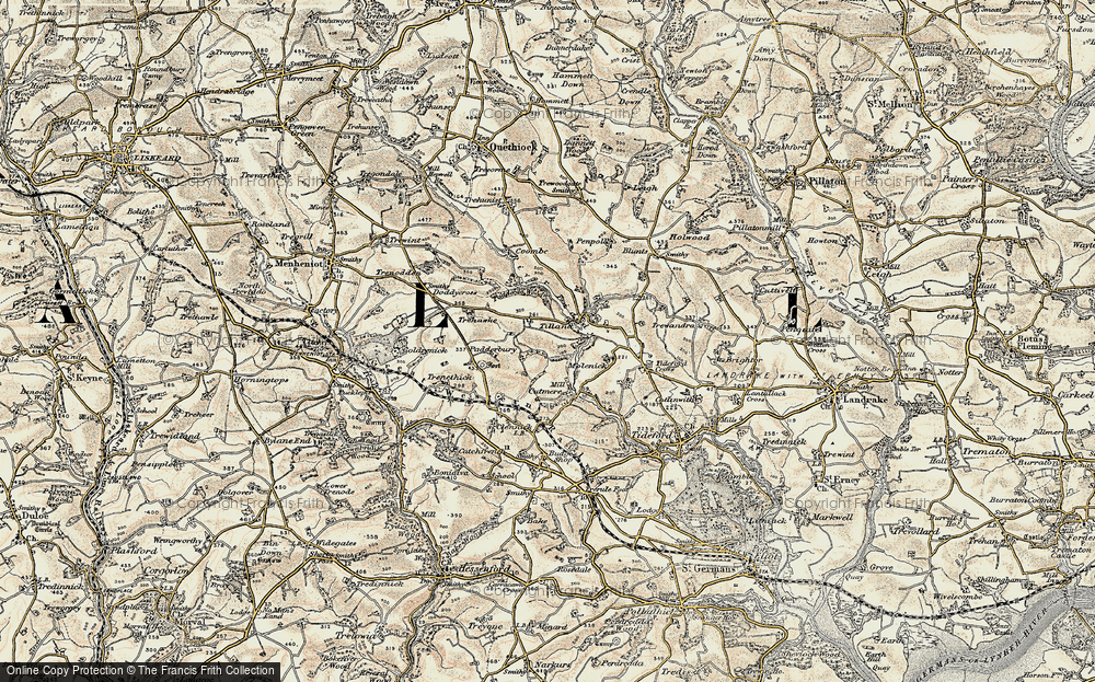 Old Map of Tilland, 1899-1900 in 1899-1900