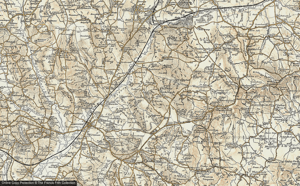 Old Map of Tillworth, 1898-1899 in 1898-1899