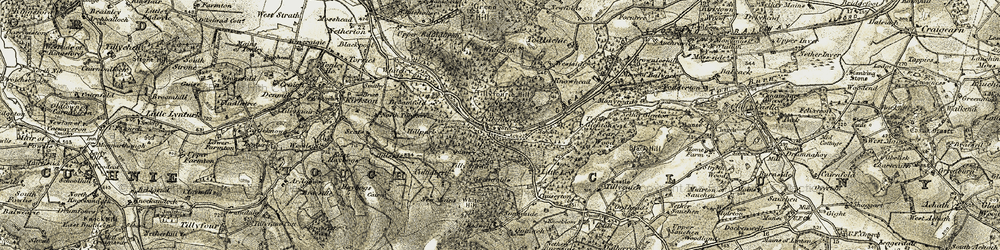 Old map of Westside in 1908-1909