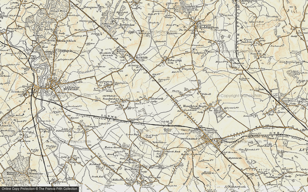 Old Map of Tilsworth, 1898-1899 in 1898-1899