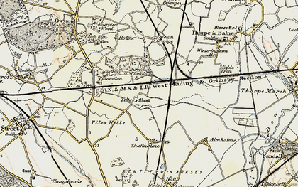 Old map of Tilts Hills in 1903