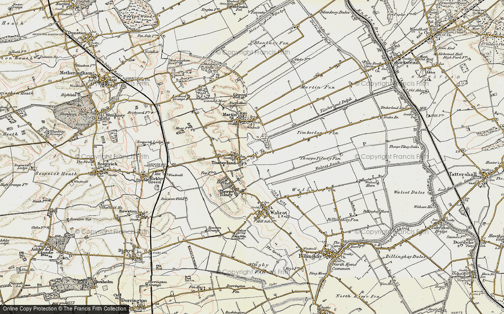 Old Map of Timberland, 1902-1903 in 1902-1903