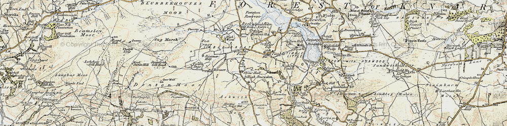Old map of Askwith Moor in 1903-1904