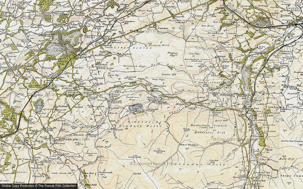 Old Map of Historic Map covering Back Dike in 1901-1904