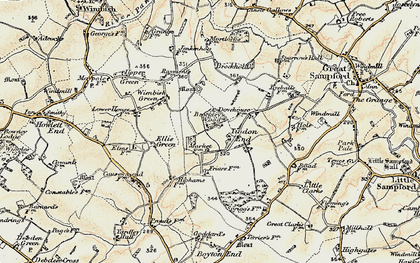 Old map of Brockholds in 1898-1901