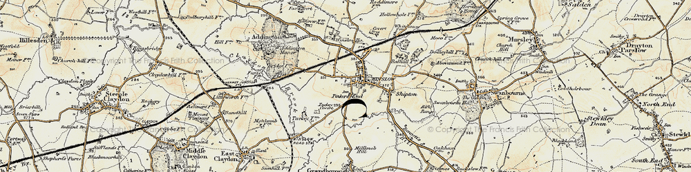 Old map of Tinkers End in 1898