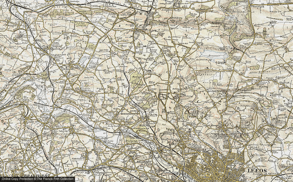 Old Map of Tinshill, 1903-1904 in 1903-1904