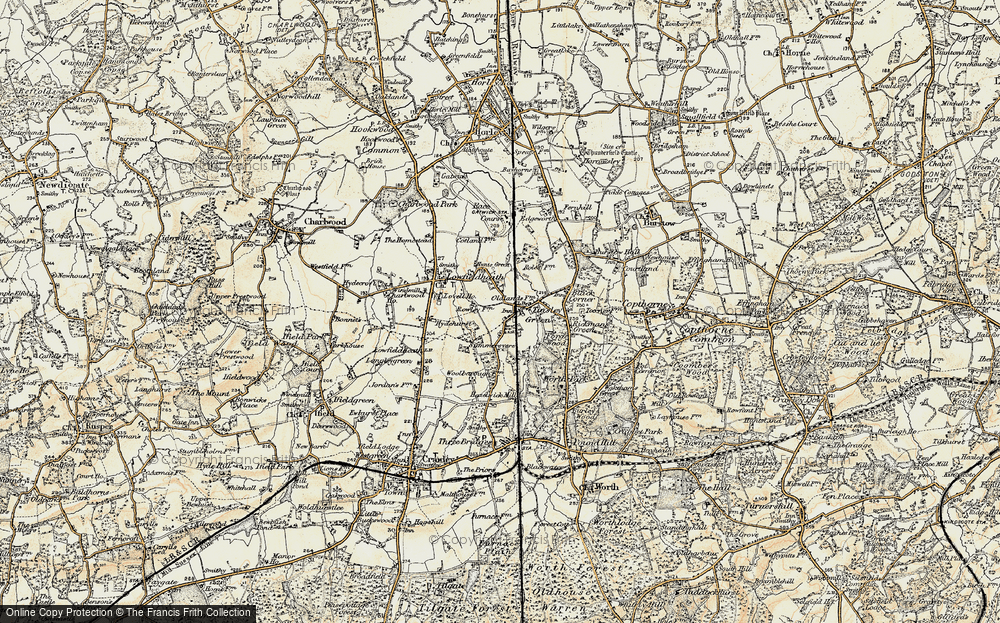 Old Map of Tinsley Green, 1898-1909 in 1898-1909