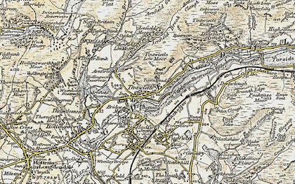 Old map of Tintwistle Knarr in 1903