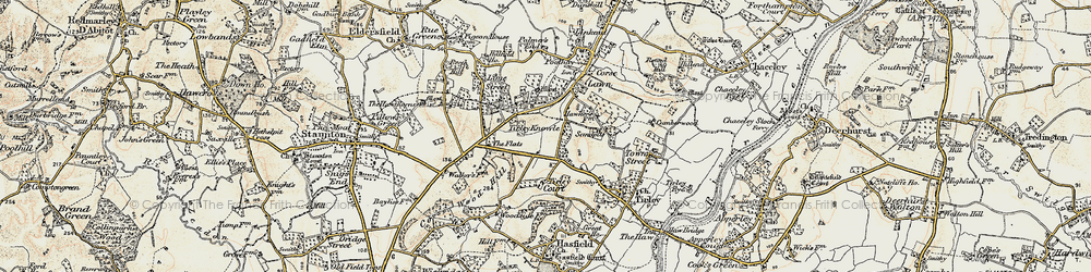 Old map of Tirley Knowle in 1899-1900