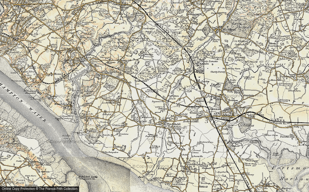 Old Map of Titchfield Park, 1897-1899 in 1897-1899