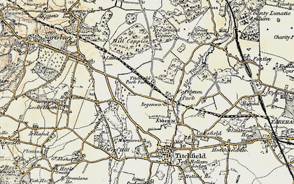 Old map of Titchfield Park in 1897-1899