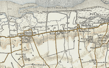 Old map of Titchwell in 1901-1902