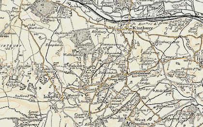 Old map of Titcomb in 1897-1900