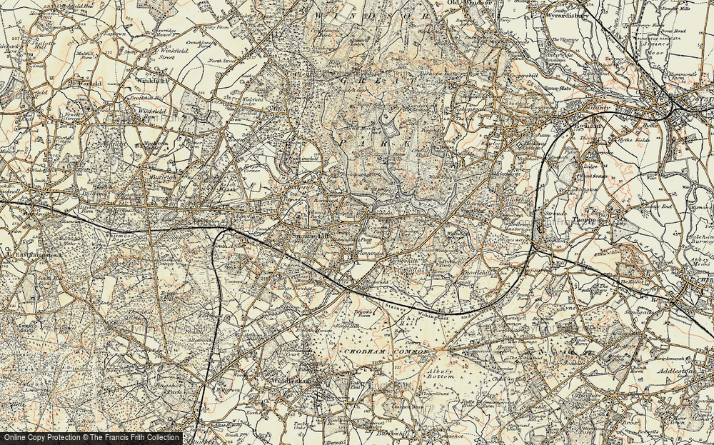Old Map of Tittenhurst, 1897-1909 in 1897-1909