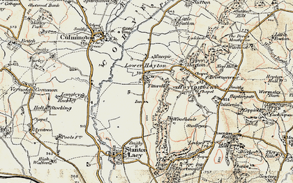 Old map of Woodside in 1901-1902