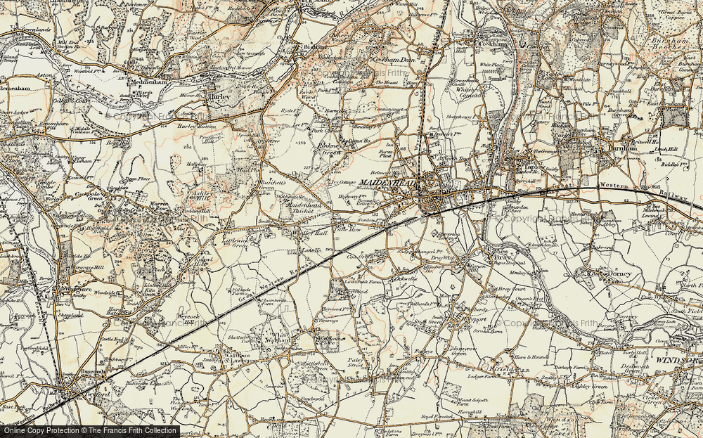 Old Map of Tittle Row, 1897-1909 in 1897-1909
