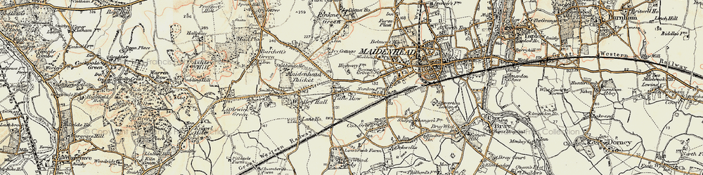 Old map of Tittle Row in 1897-1909