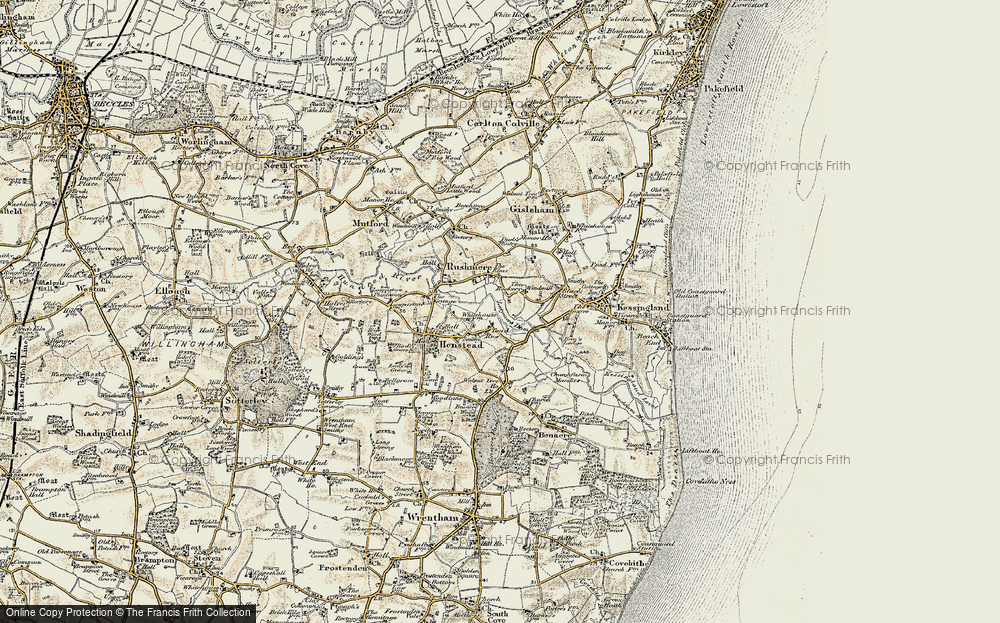 Old Map of Historic Map covering Latymere Dam in 1901-1902