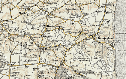 Old map of Toad Row in 1901-1902